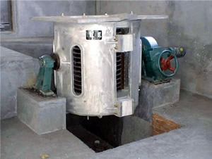500kg medium frequency induction melting furnace