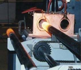 Tubing end induction heating equipment
