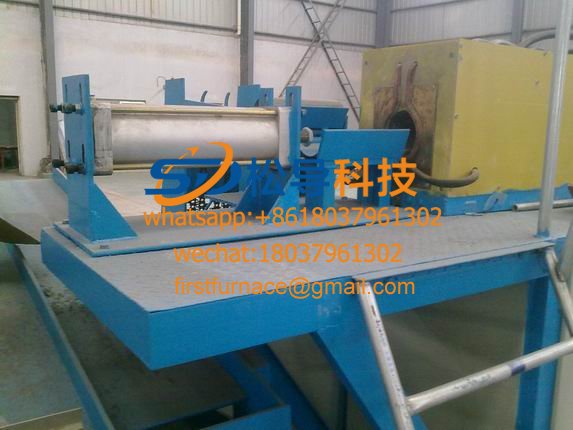 square steel medium frequency induction heating furnace