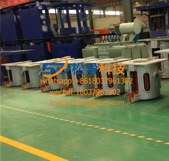 250KG iron melting induction furnace