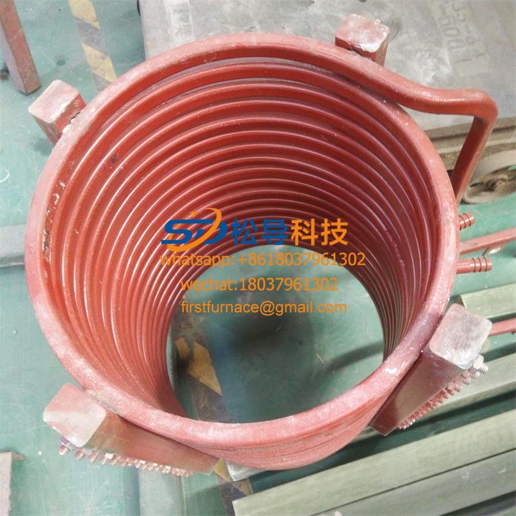 150 kg medium frequency furnace coil, inner diameter 320 mm