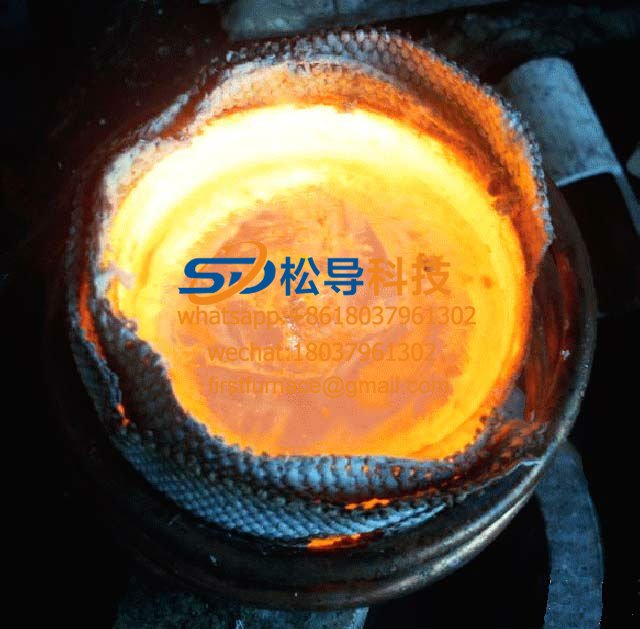 800kg electromagnetic copper melting furnace