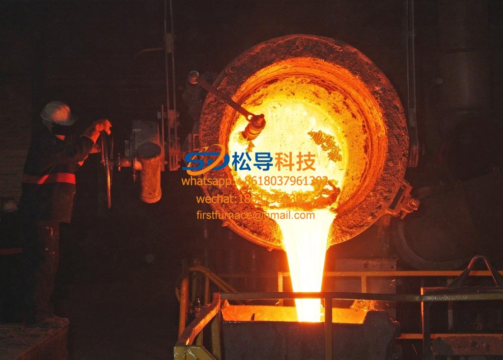1 ton steel shell melting furnace use site