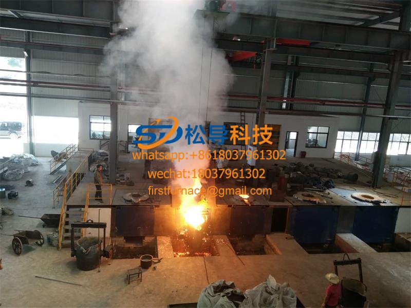 2T Medium Frequency Induction Furnace melting site